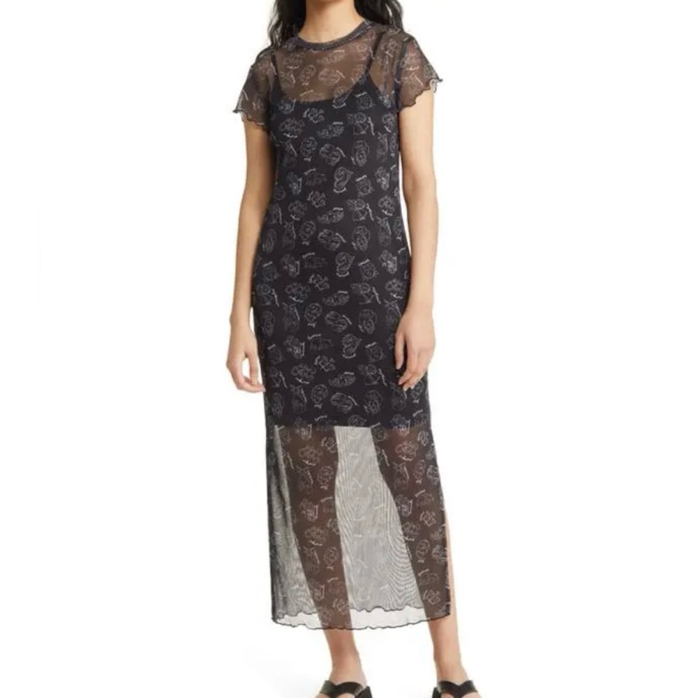 Dressed in Lala semi-sheer Zodiac Dress